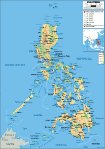 Philippines Map (Road) - Worldometer