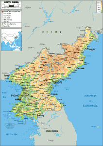Maps of North Korea - Worldometer