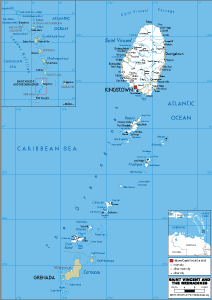 St. Vincent & Grenadines Map (Political) - Worldometer